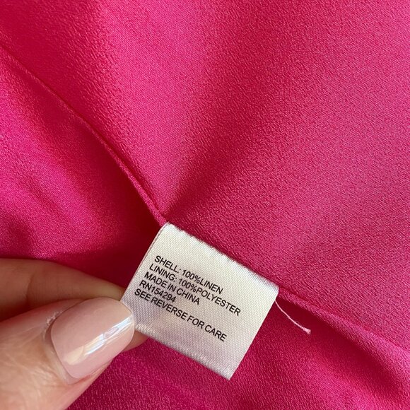 NWT Central Park West Blazer Blake Pink Linen Jacket Structured Career‎ Chic - Picture 5 of 7